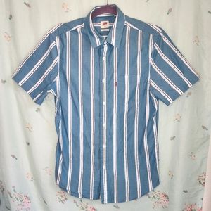 Levi's Classic One Pocket Striped Short Sleeve Shirt